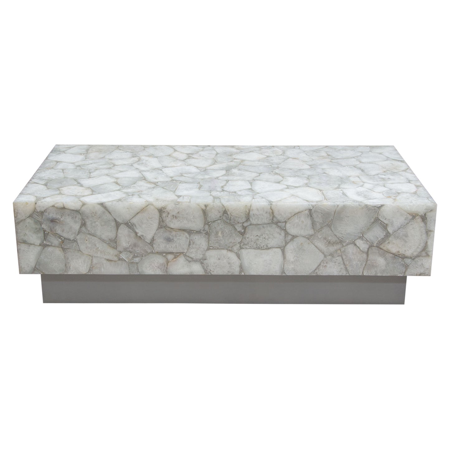 Gemini Genuine White Quartz Coffee Table