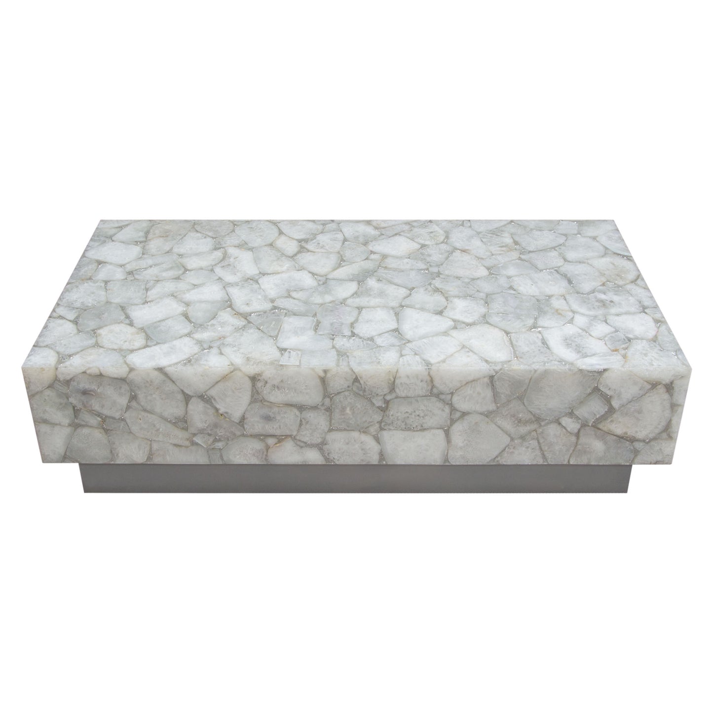 Gemini Genuine White Quartz Coffee Table