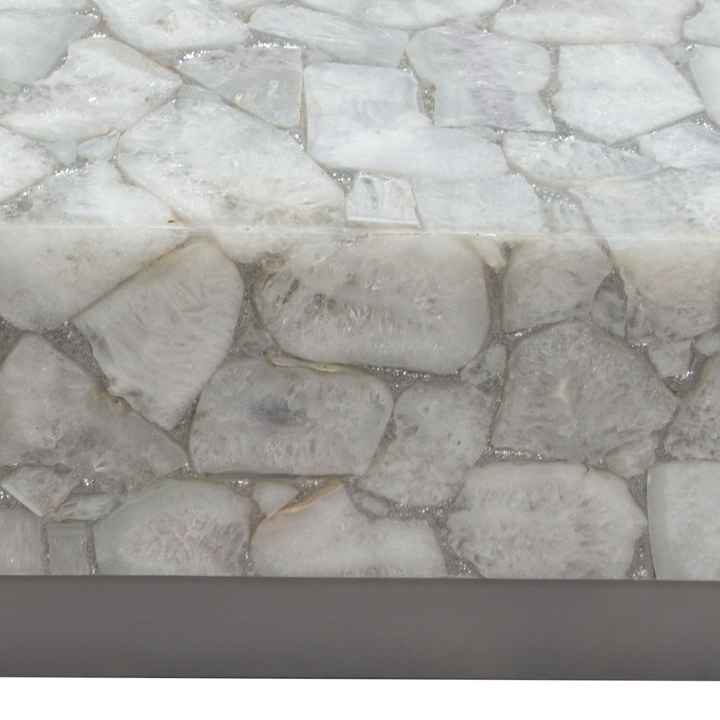 Gemini Genuine White Quartz Coffee Table