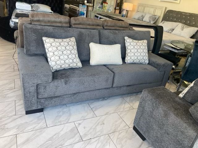 Products Ivory Boucle 3-seater Fabric Custom Sofa