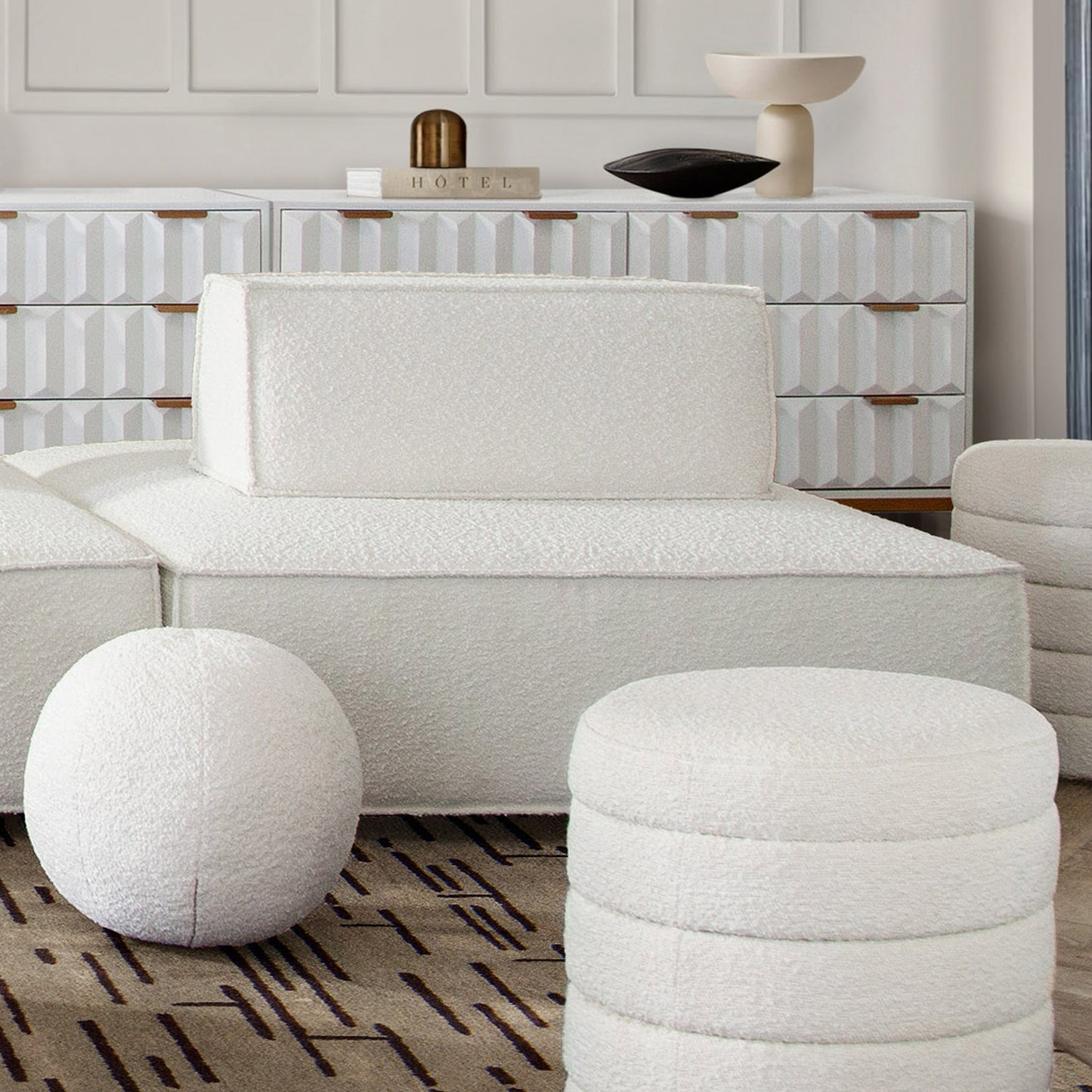 Cara 3 Pc Modular Sectional Sofa