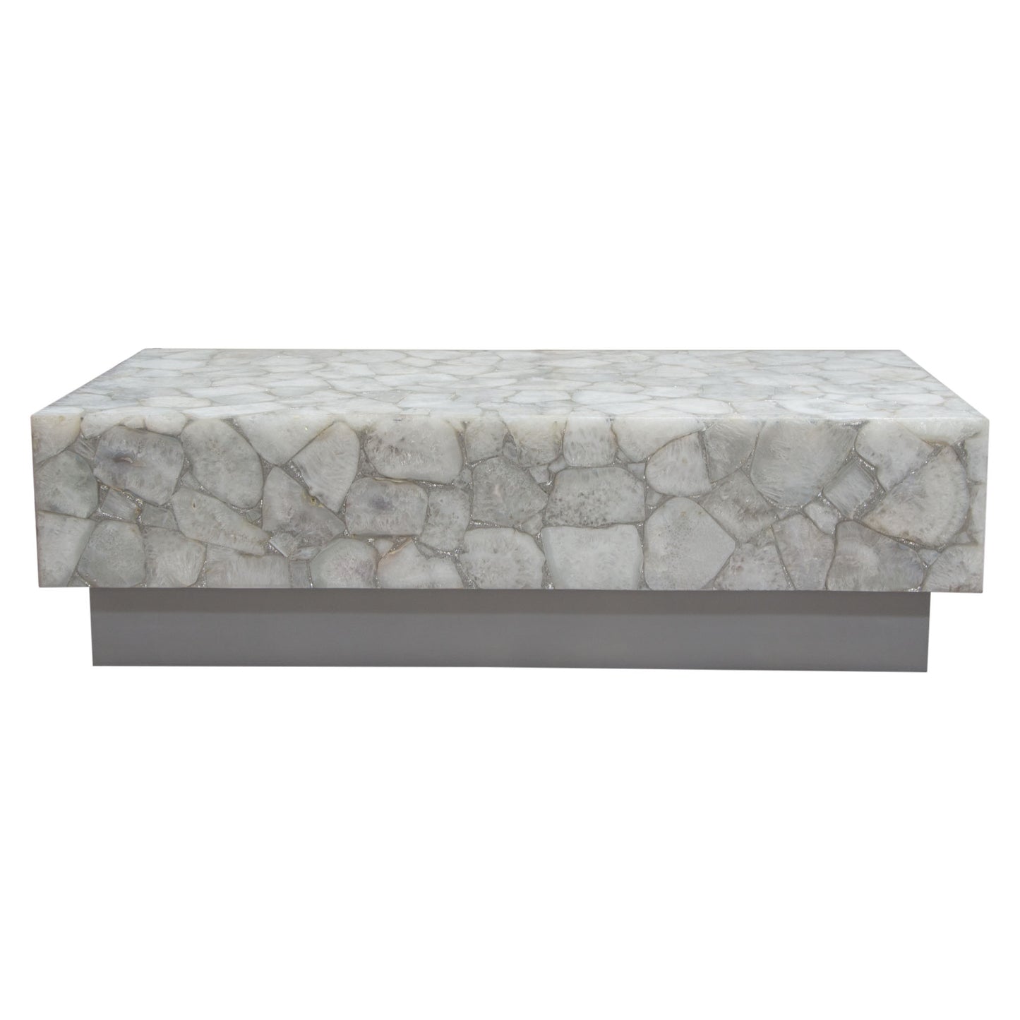 Gemini Genuine White Quartz Coffee Table