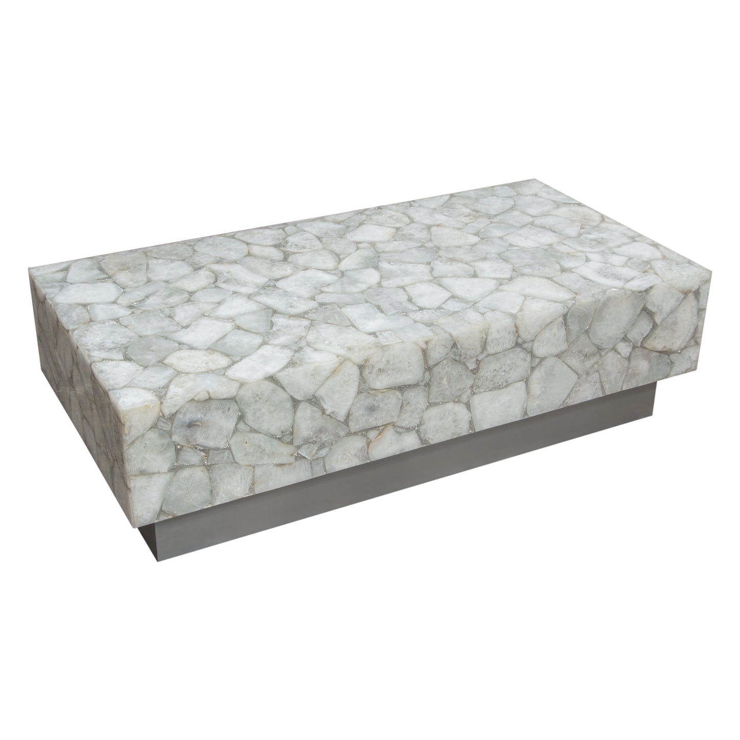 Gemini Genuine White Quartz Coffee Table