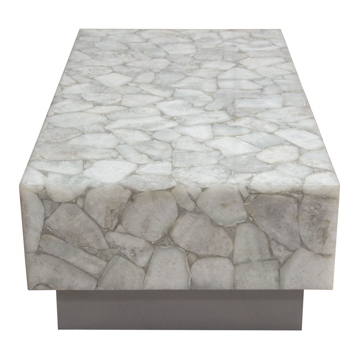 Gemini Genuine White Quartz Coffee Table