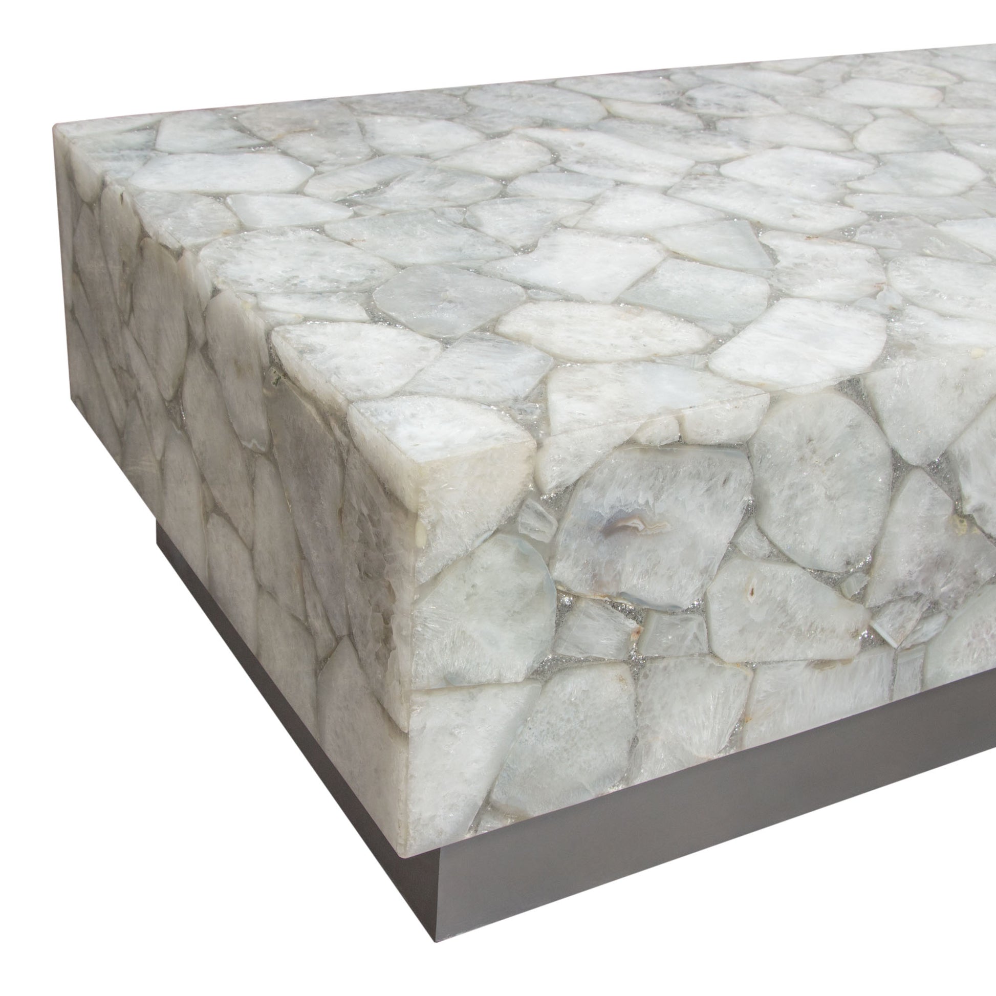 Gemini Genuine White Quartz Coffee Table