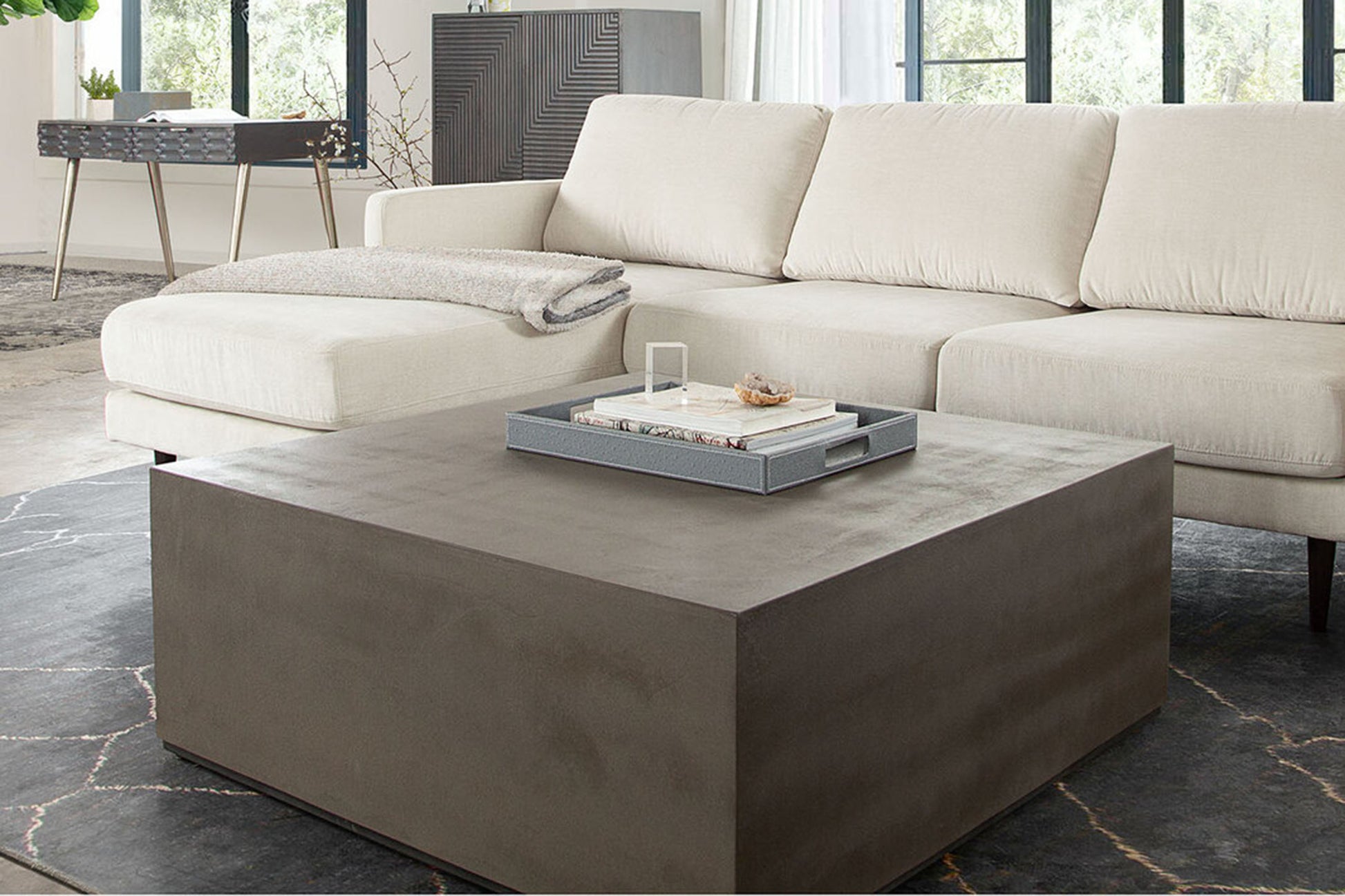 Montage natural cement Cocktail Table