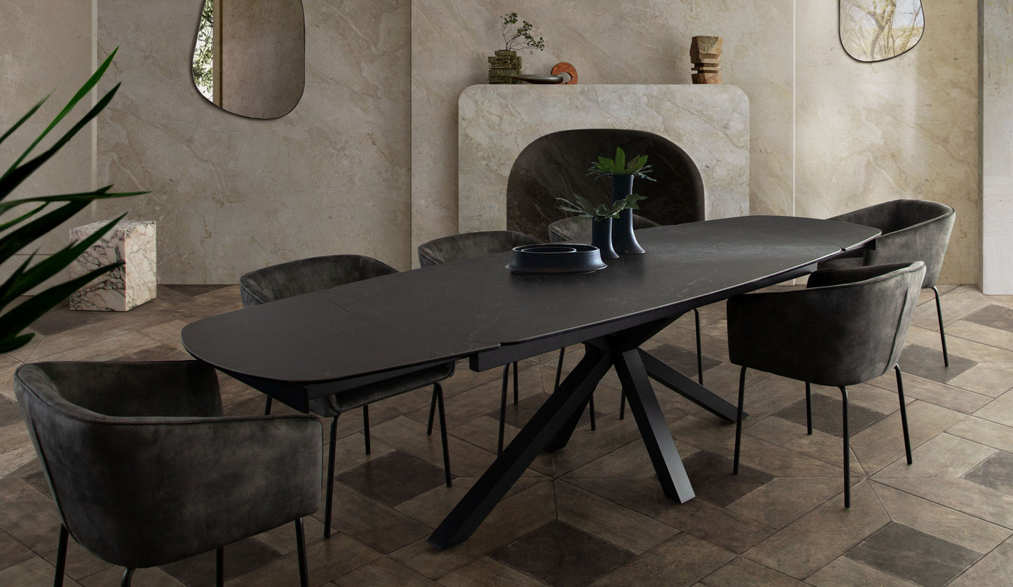 Onyx Extension Dining Table By Diamond Sofa