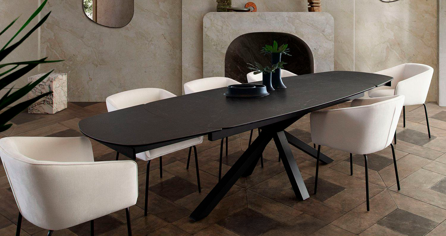 Onyx Extension Dining Table By Diamond Sofa