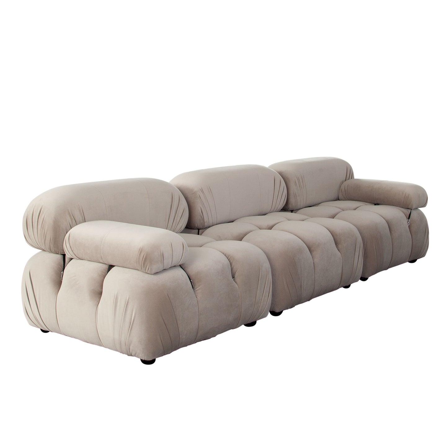 Paloma Modular Sofa, mink tan velvet