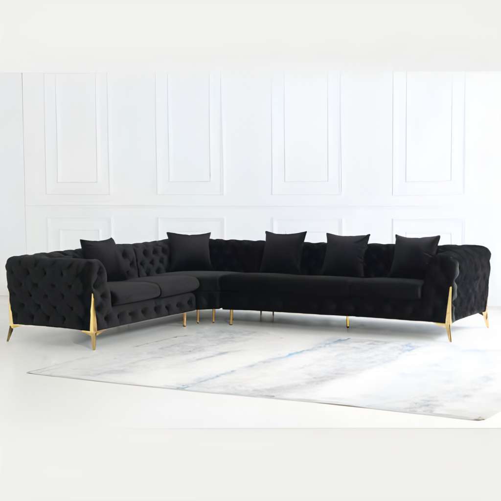 Tufted Velvet Sectional