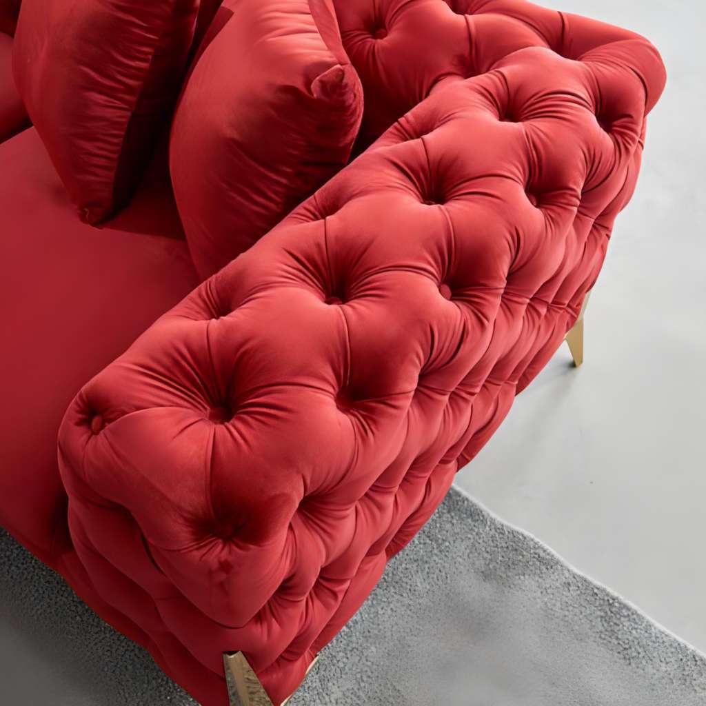 Tufted Velvet Sectional