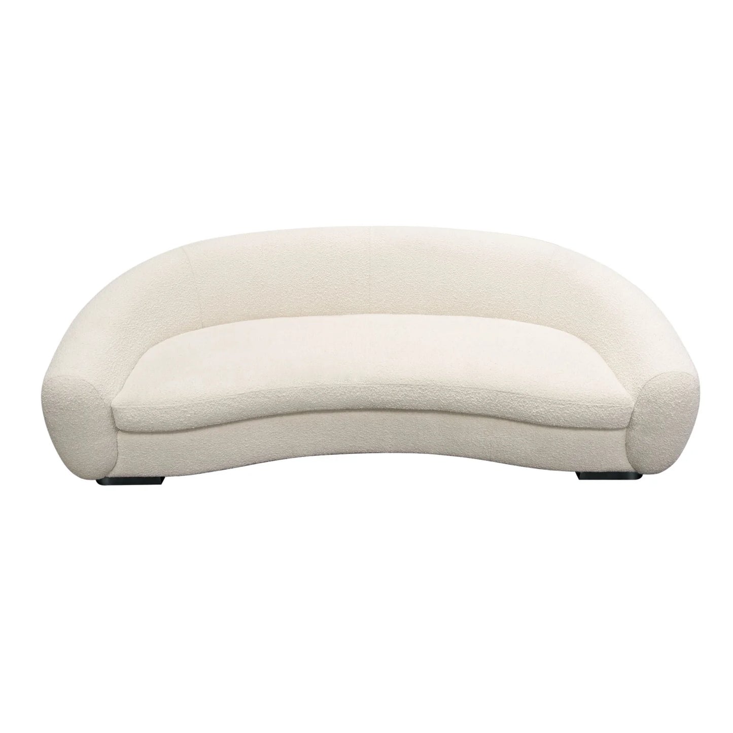 Pascal 97'' Sofa in Bone Boucle Textured Fabric