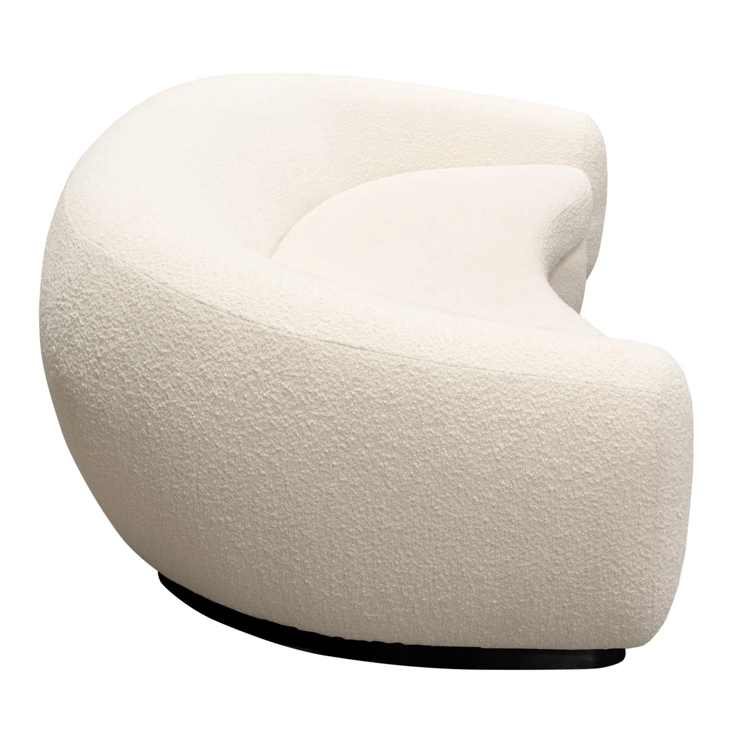 Pascal 97'' Sofa in Bone Boucle Textured Fabric