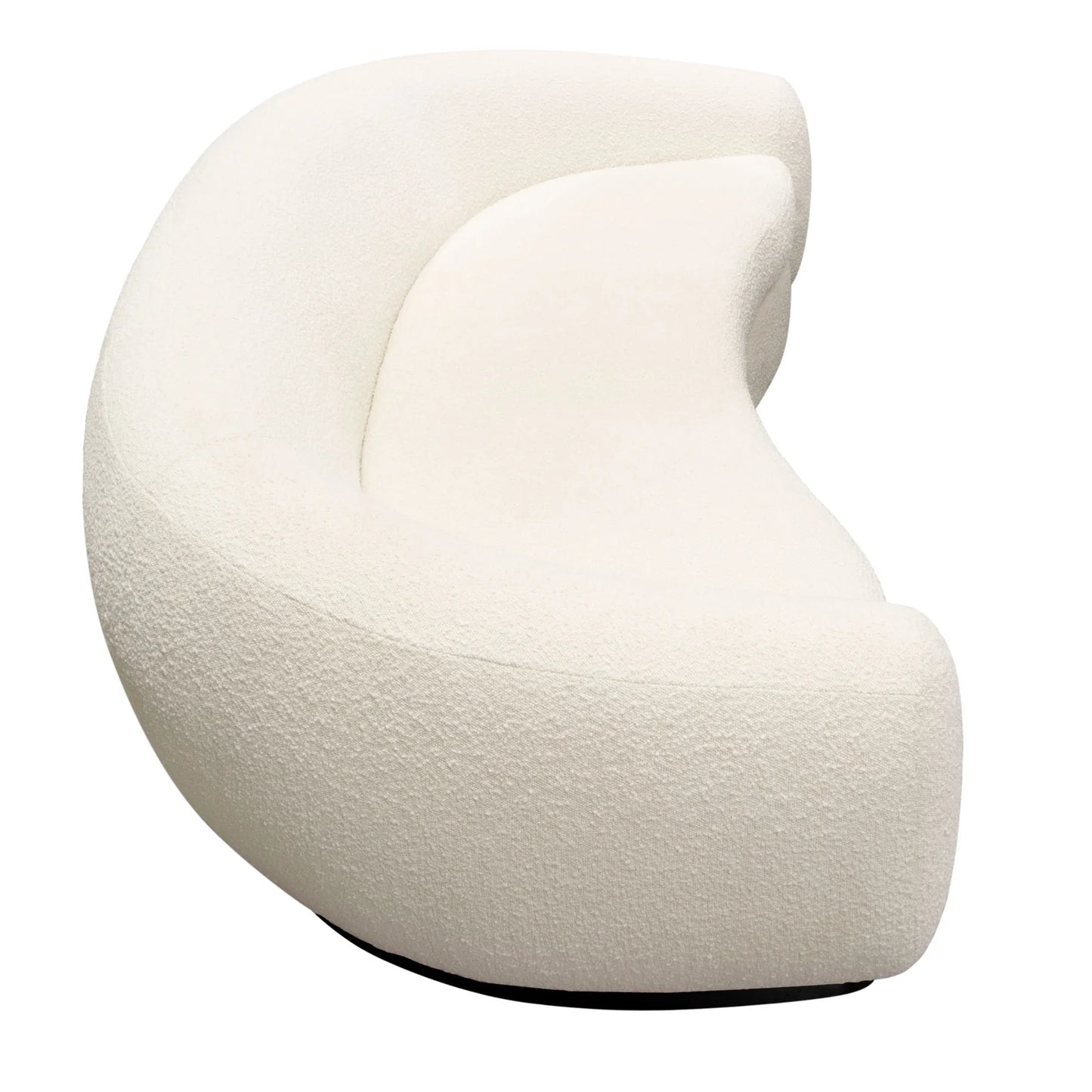 Pascal 97'' Sofa in Bone Boucle Textured Fabric