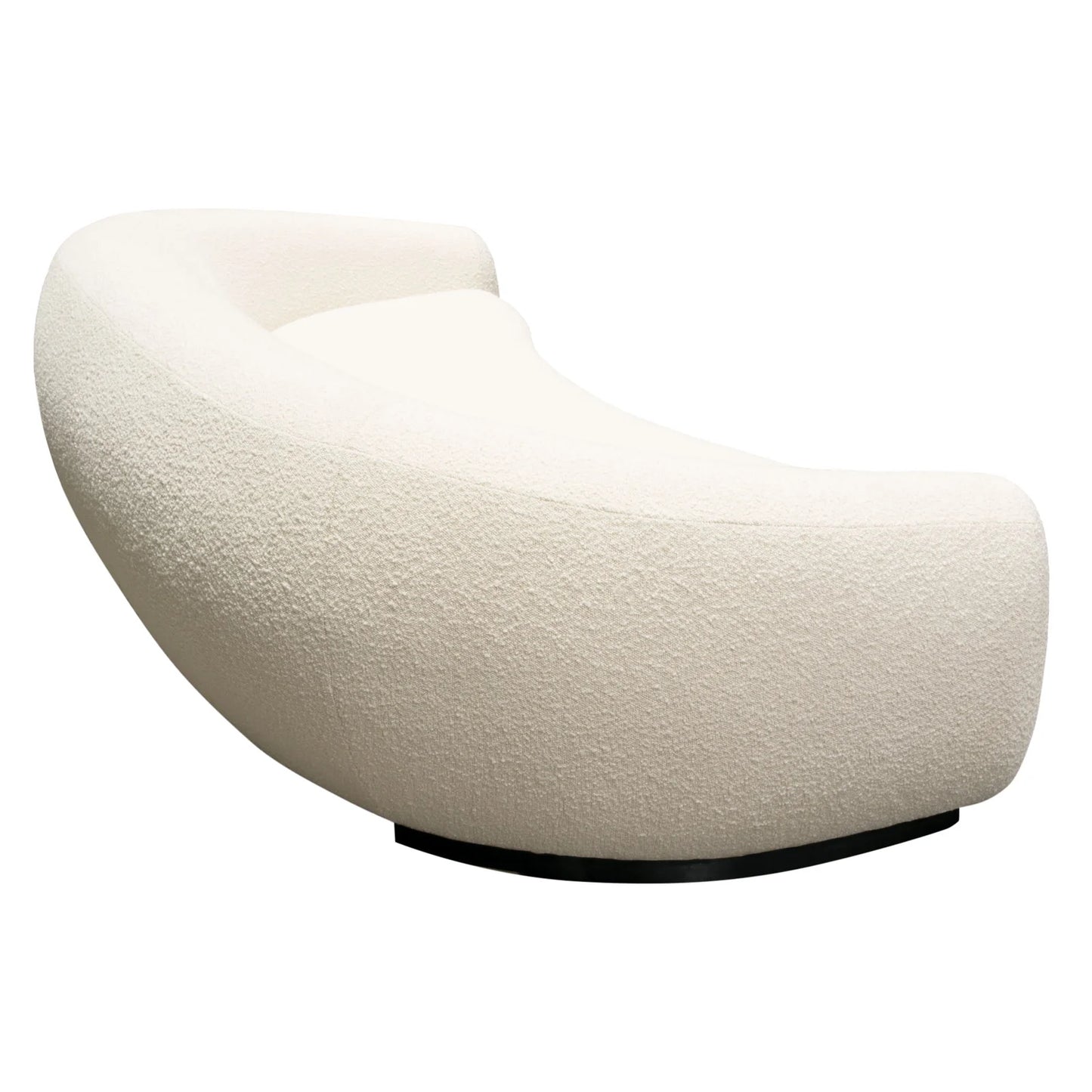 Pascal 97'' Sofa in Bone Boucle Textured Fabric