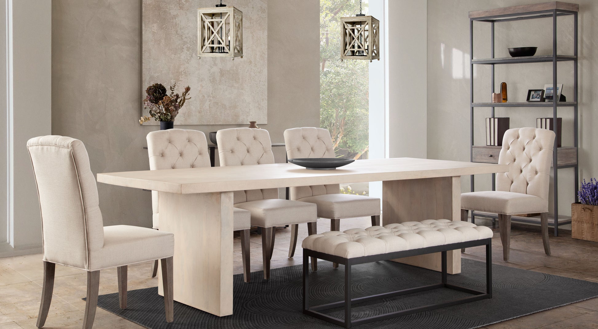 Sonoma 110" Solid Mango Wood Dining Table