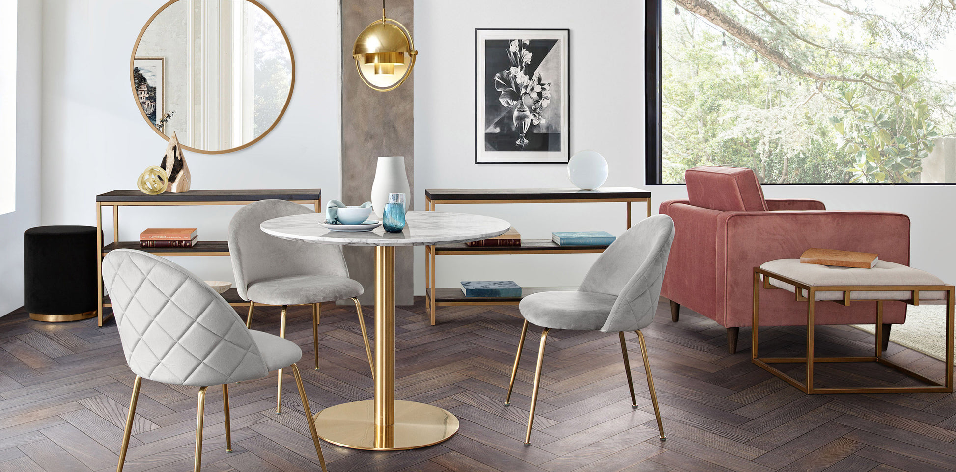 Stella 36" Round Bar Height Table