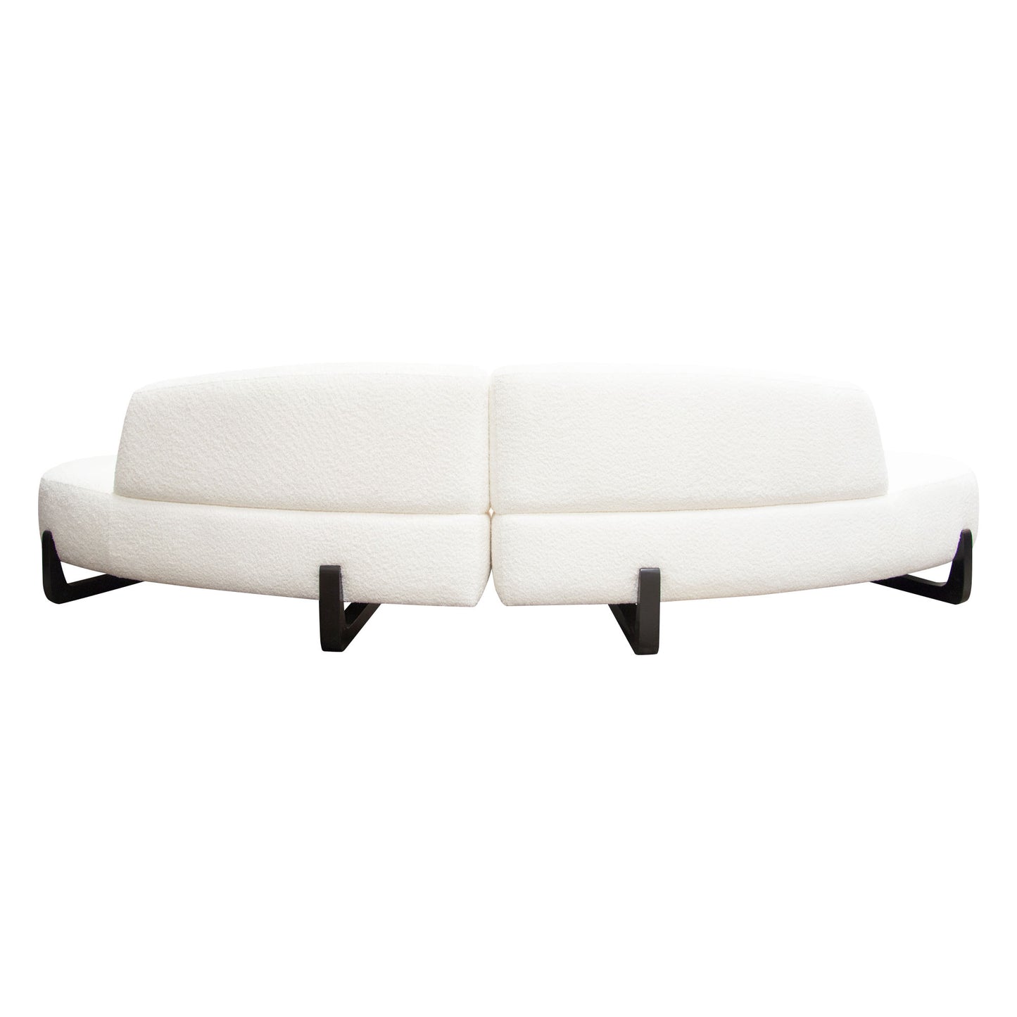 Vesper 2PC Modular Curved Armless Chaise by Diamond Sofa