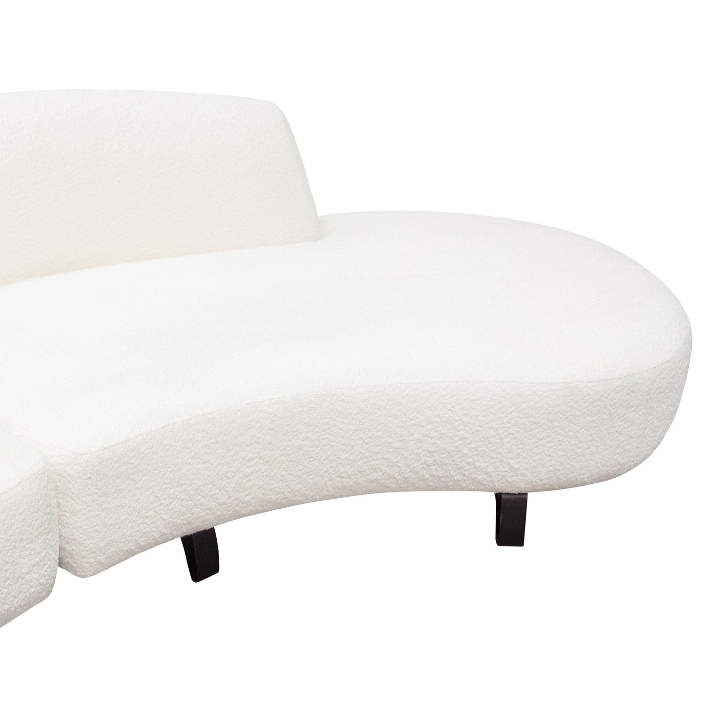 Vesper 2PC Modular Curved Armless Chaise by Diamond Sofa