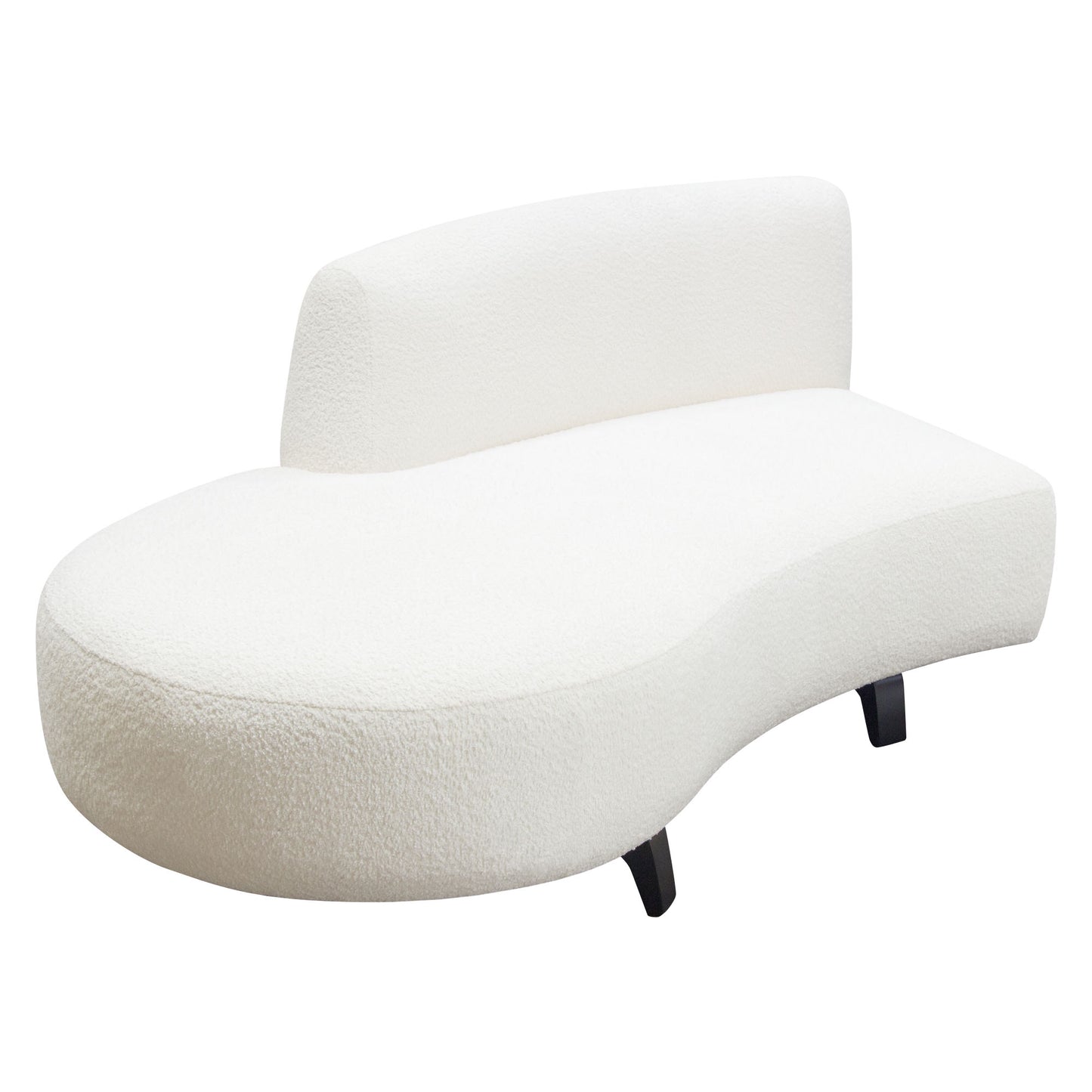Vesper 2PC Modular Curved Armless Chaise by Diamond Sofa