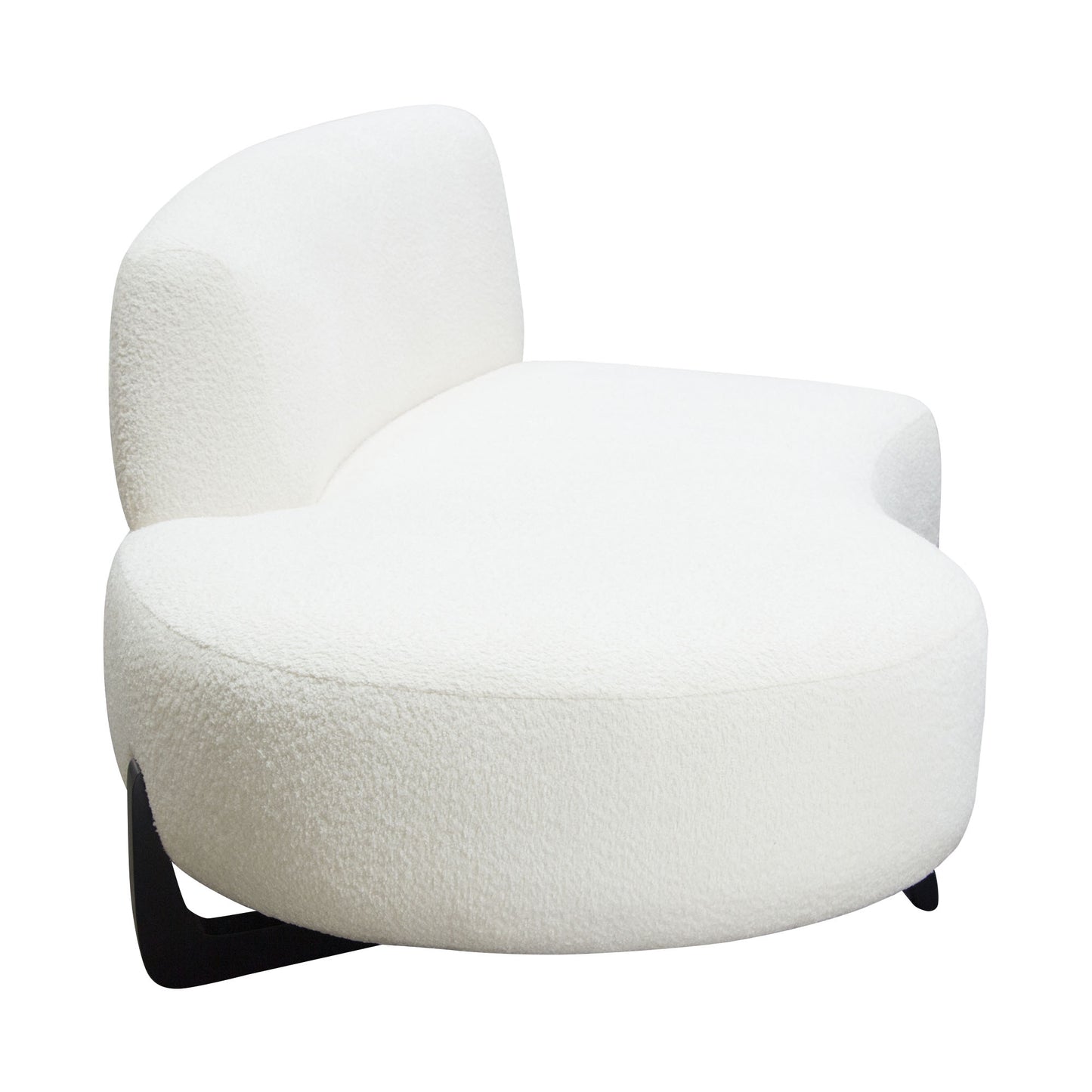 Vesper 2PC Modular Curved Armless Chaise by Diamond Sofa