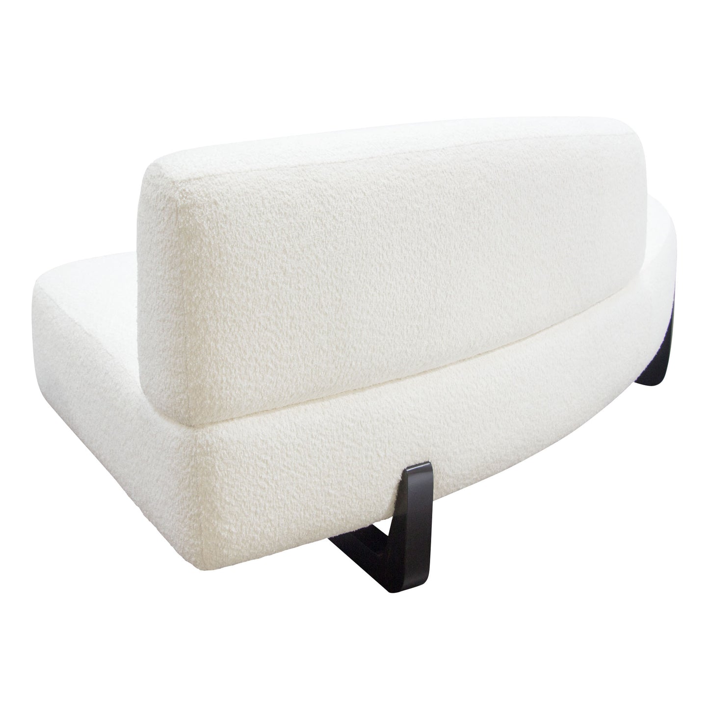 Vesper 2PC Modular Curved Armless Chaise by Diamond Sofa