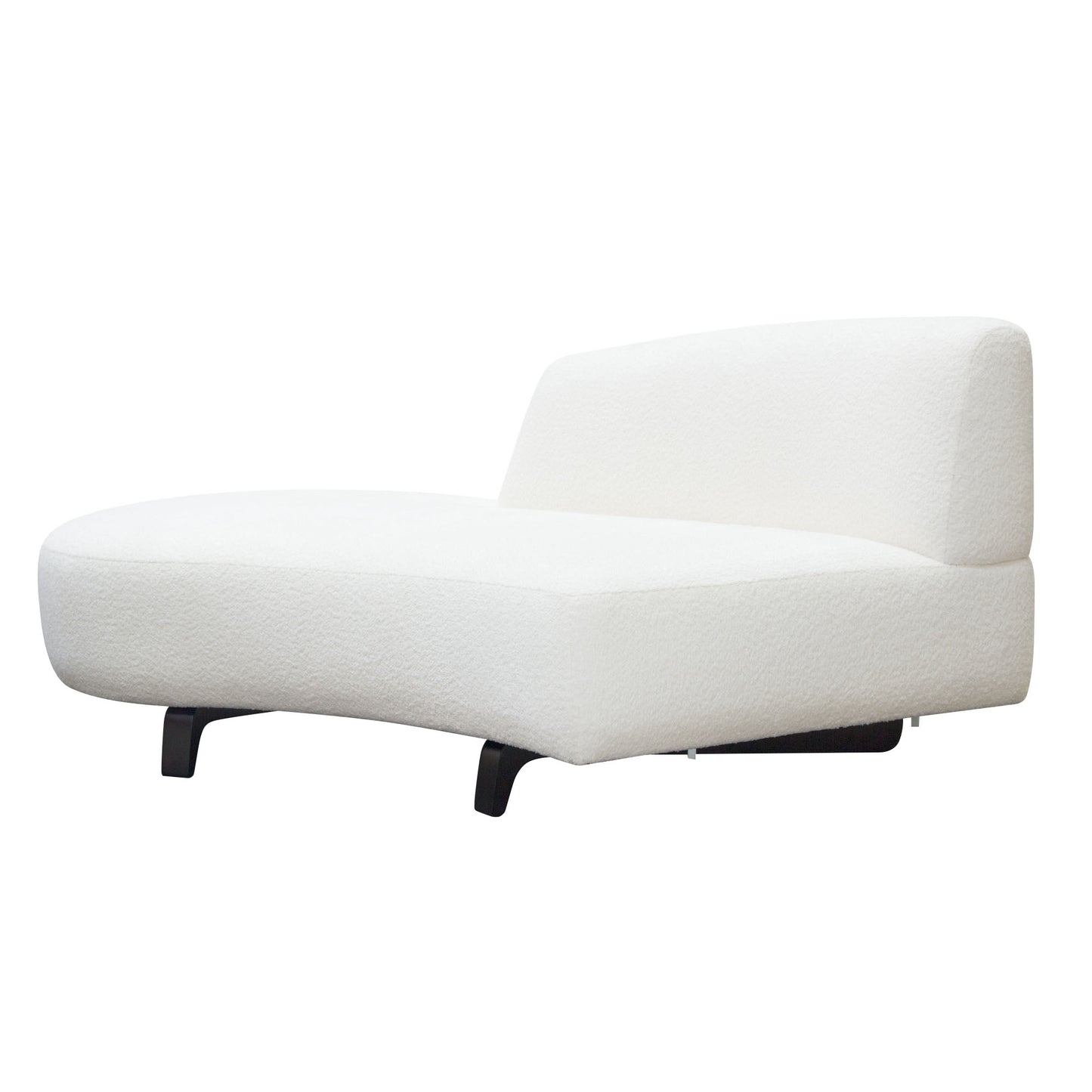 Vesper 2PC Modular Curved Armless Chaise by Diamond Sofa