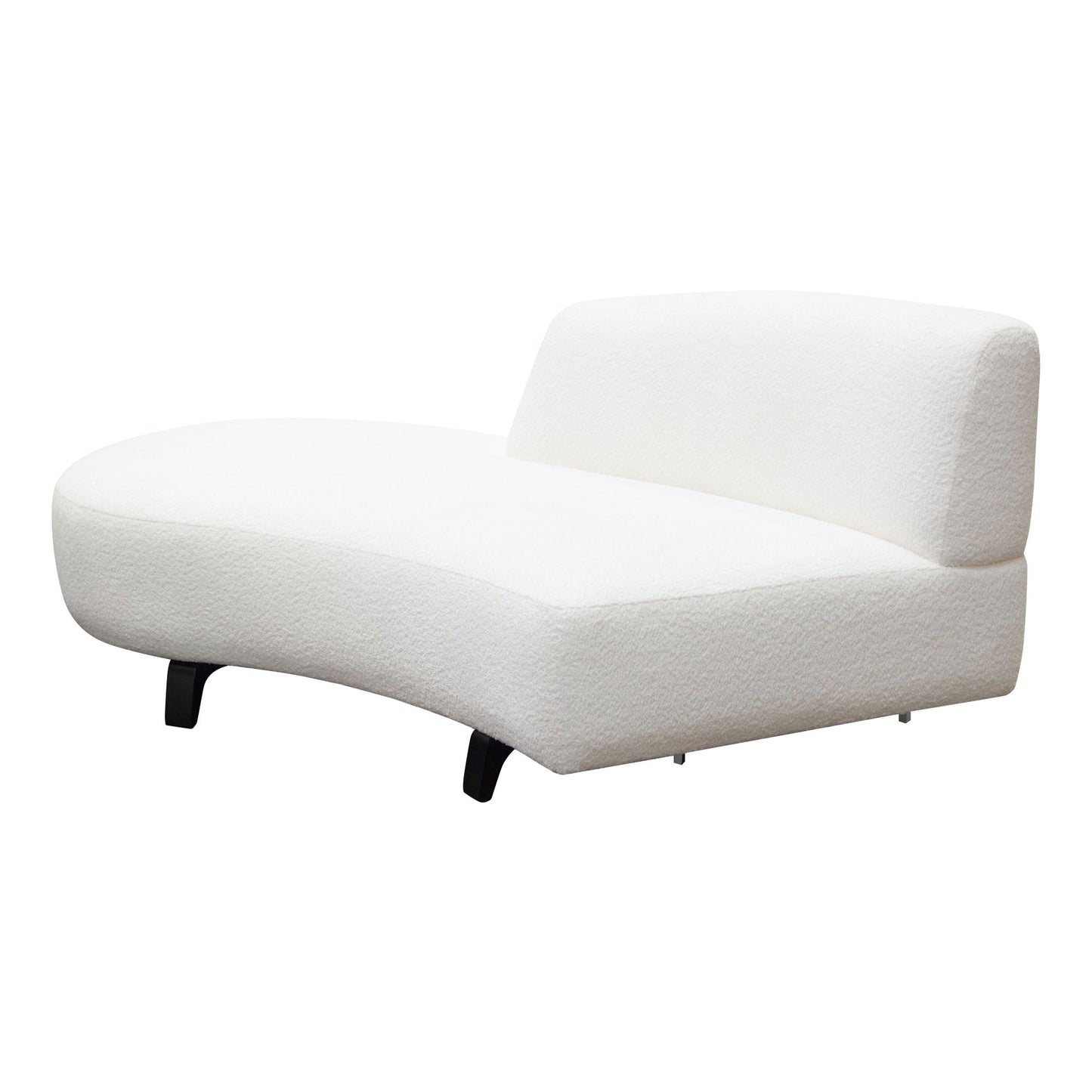 Vesper 2PC Modular Curved Armless Chaise by Diamond Sofa