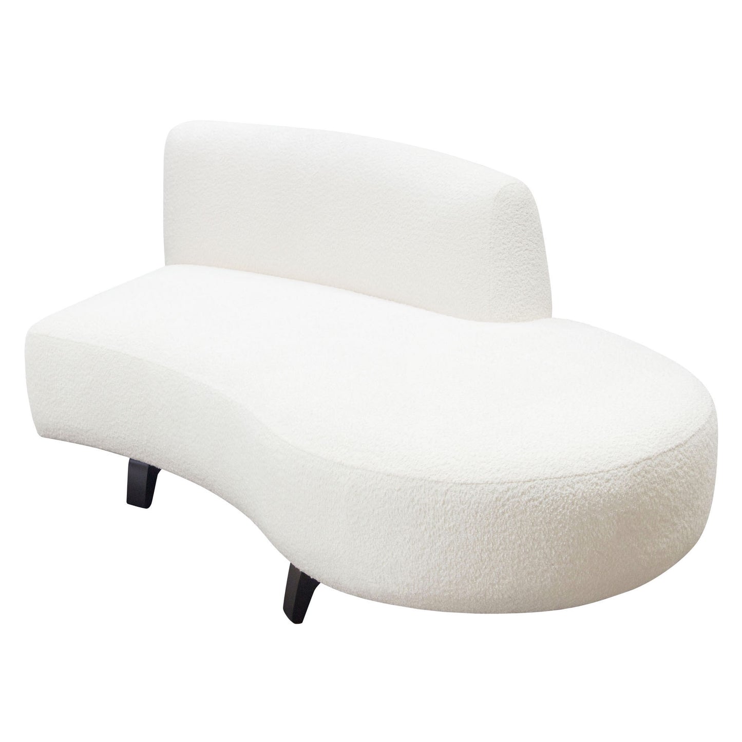 Vesper 2PC Modular Curved Armless Chaise by Diamond Sofa