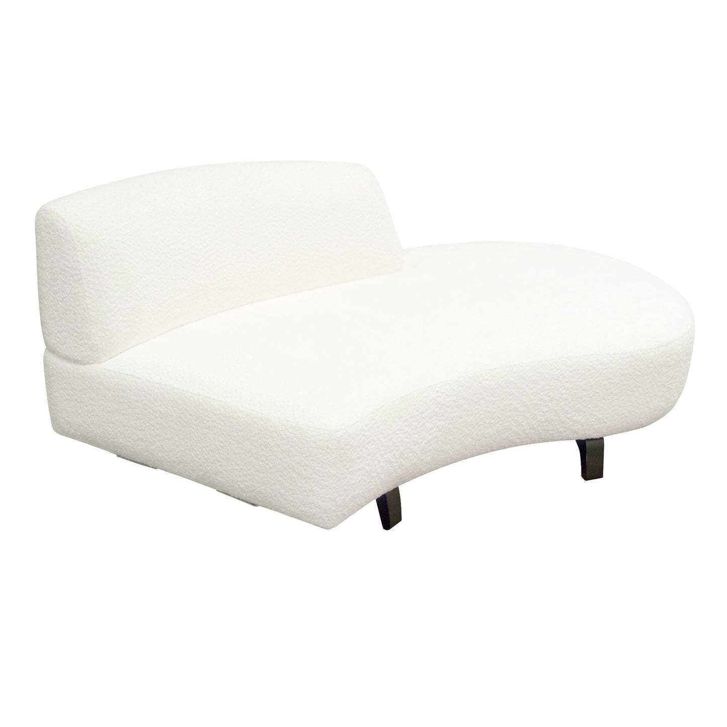 Vesper 2PC Modular Curved Armless Chaise by Diamond Sofa