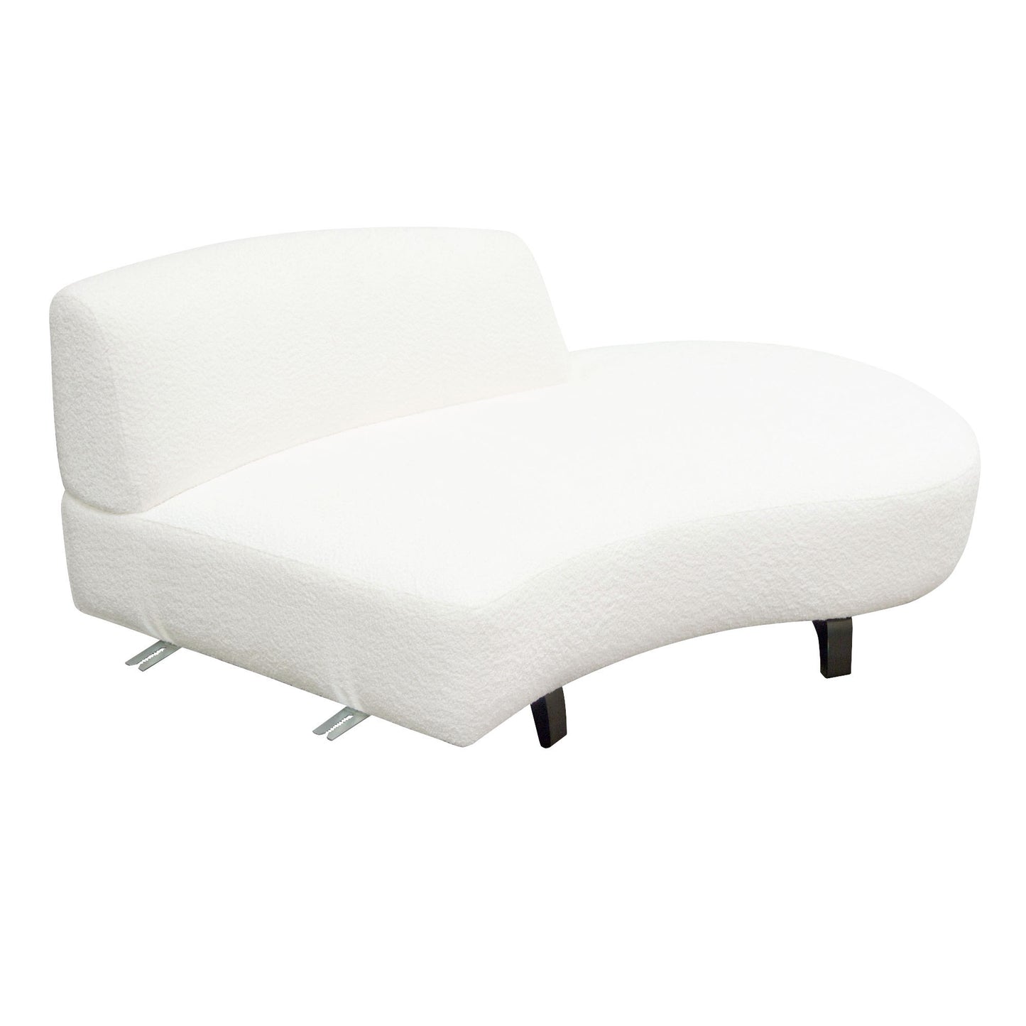 Vesper 2PC Modular Curved Armless Chaise by Diamond Sofa