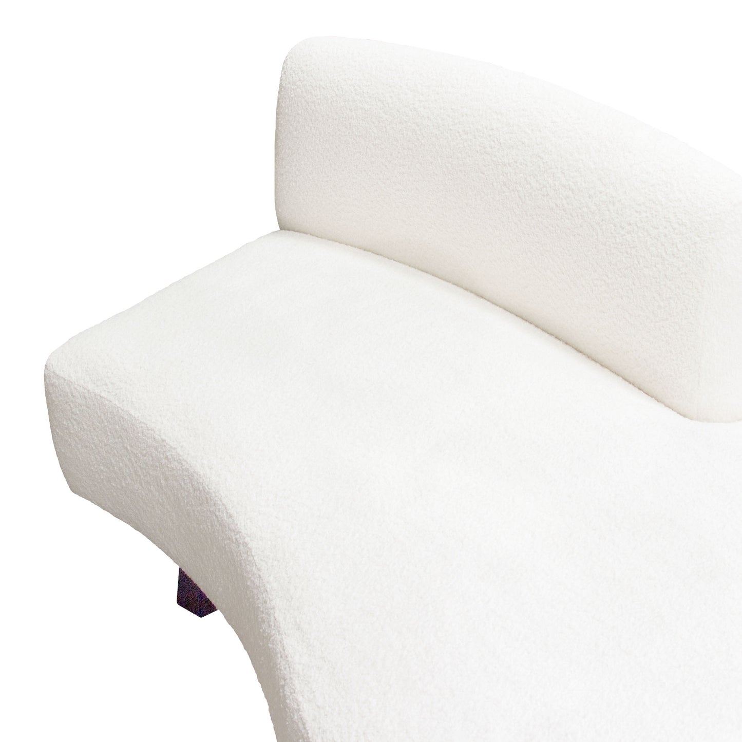 Vesper 2PC Modular Curved Armless Chaise by Diamond Sofa