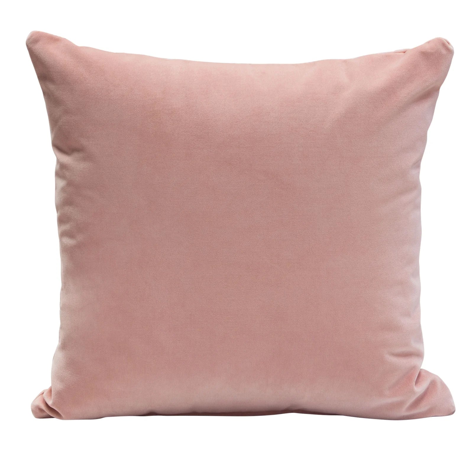 Velvet Throw Pillow, blush pink