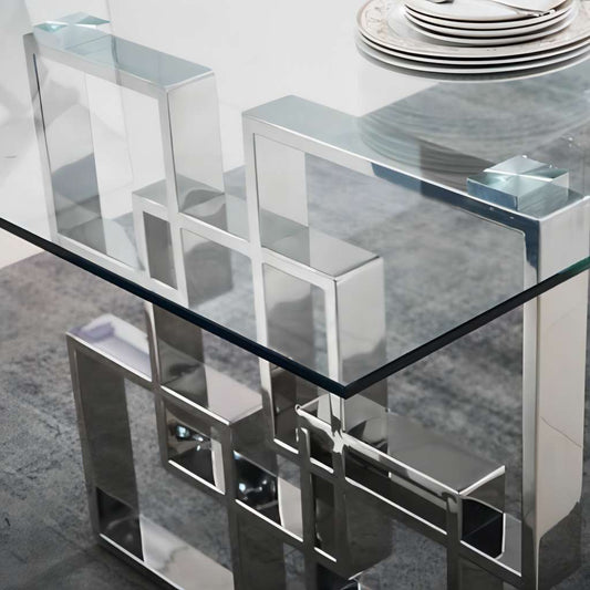 Alexis Chrome Dining Table