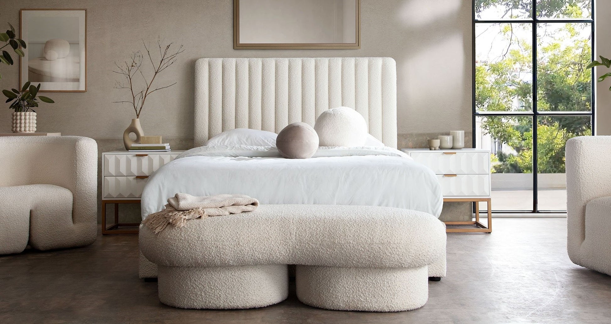 Brooke Boucle Bed