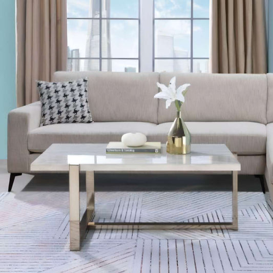 Faux Marble Coffee Table